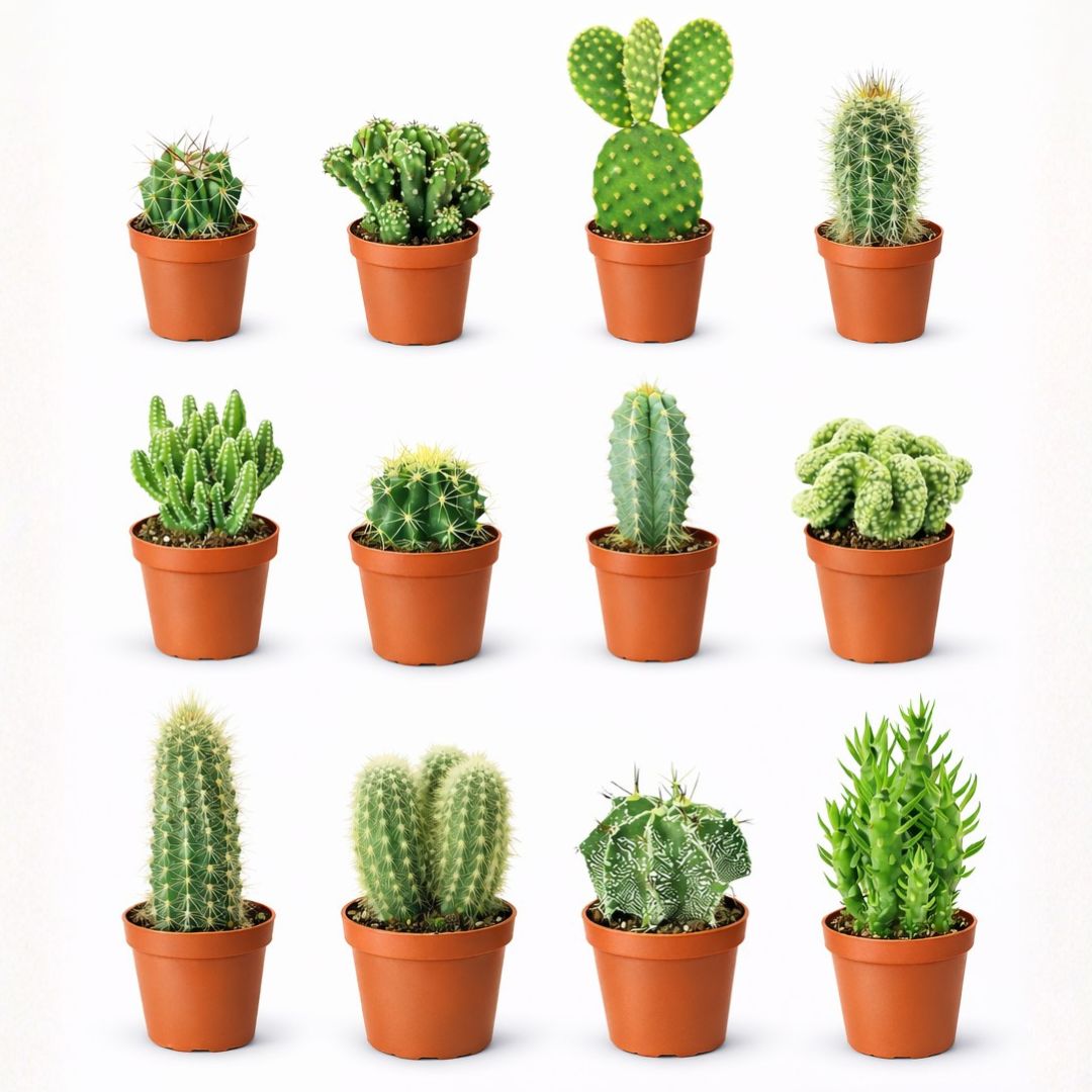 Mini Cactus Mix - 12 Stuks