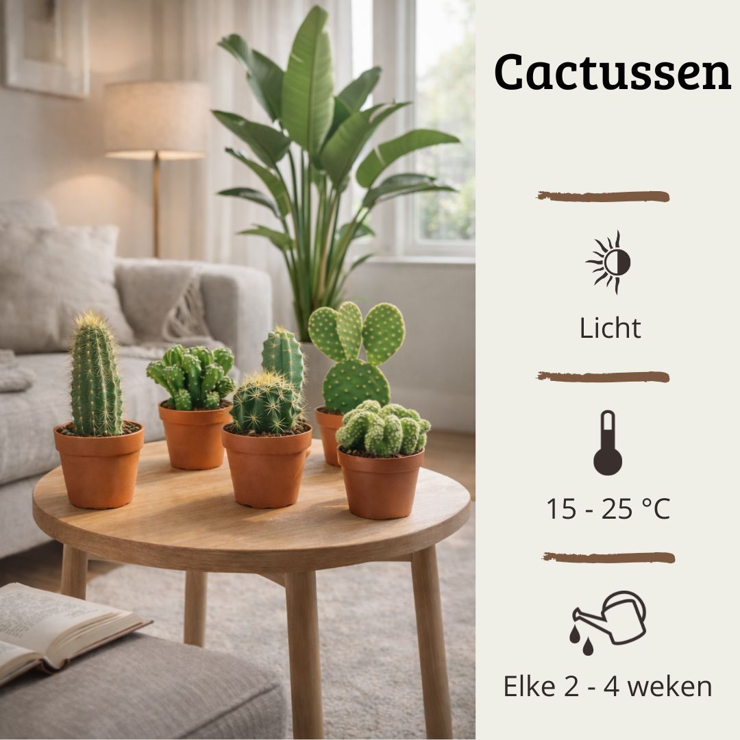 Mini Cactus Mix - 12 Stuks